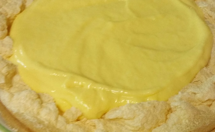 Upside down Lemon Merango Pie.